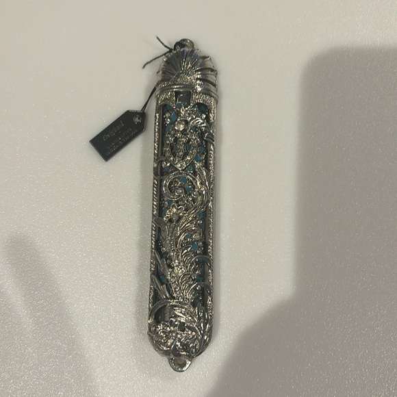 Matashi 5.5" Hand Painted Enamel Mezuzah - Picture 3 of 7